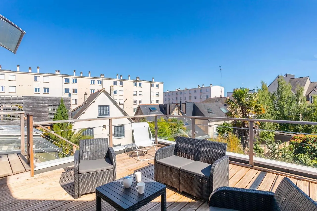 Teranga - Studio Avec Grande Terrasse Dans Rennes